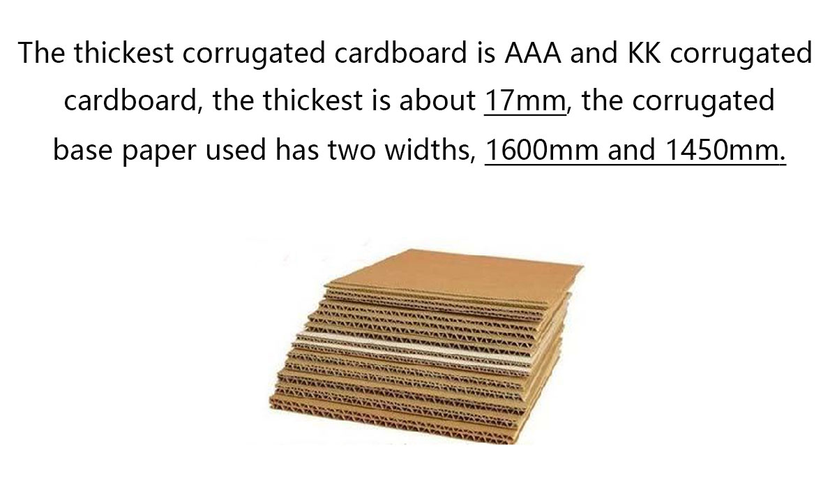 thickness of corrougated board