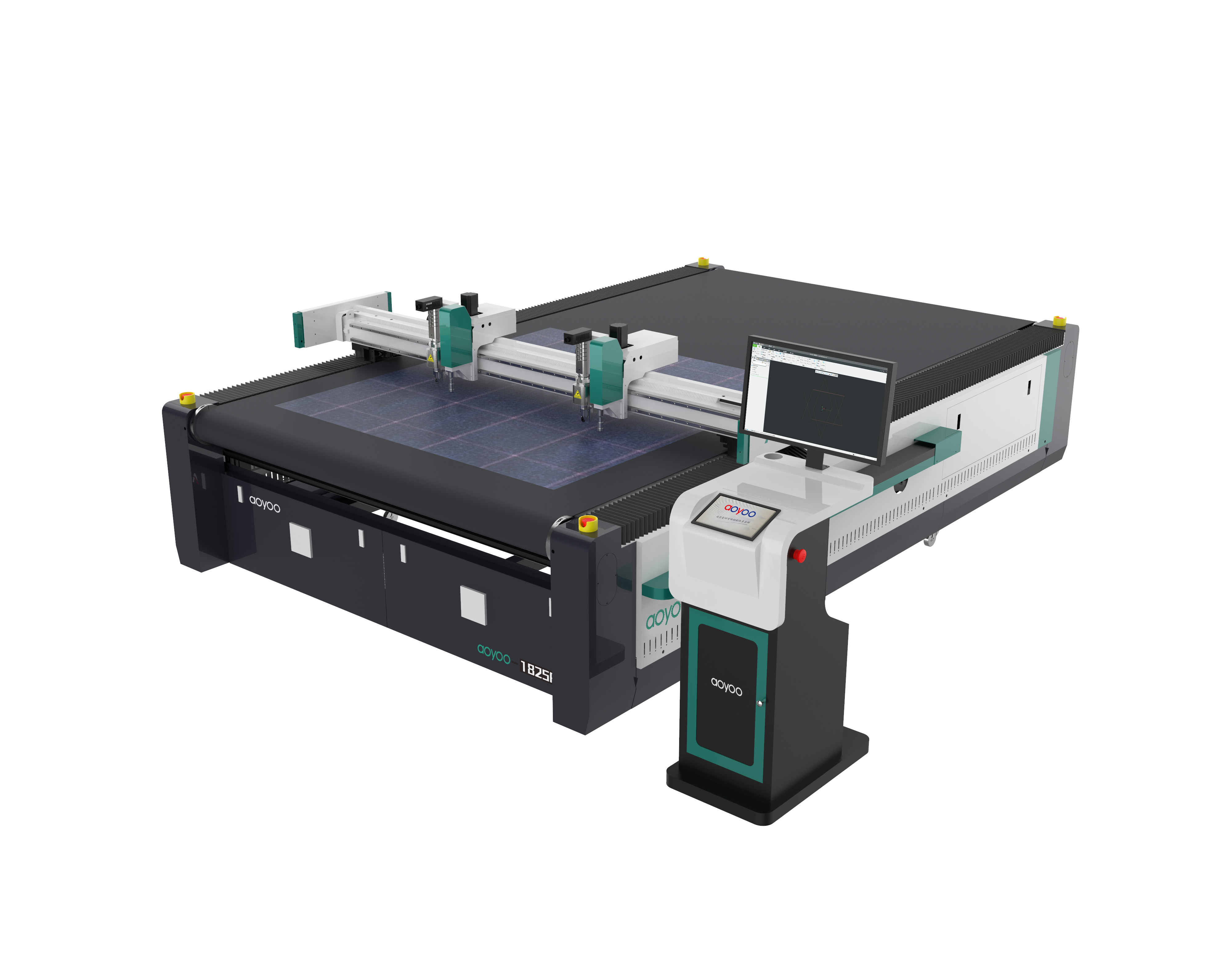 Automatic EVA foam cutting machine with CNC knife